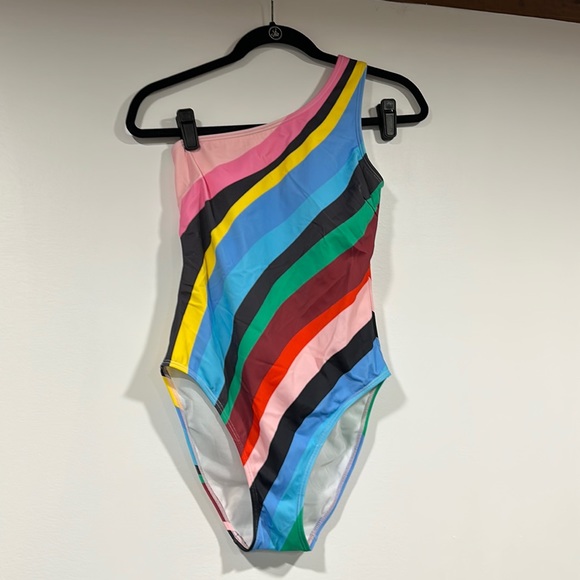 Boden Other - Boden Rainbow Asymmetrical Swimsuit
